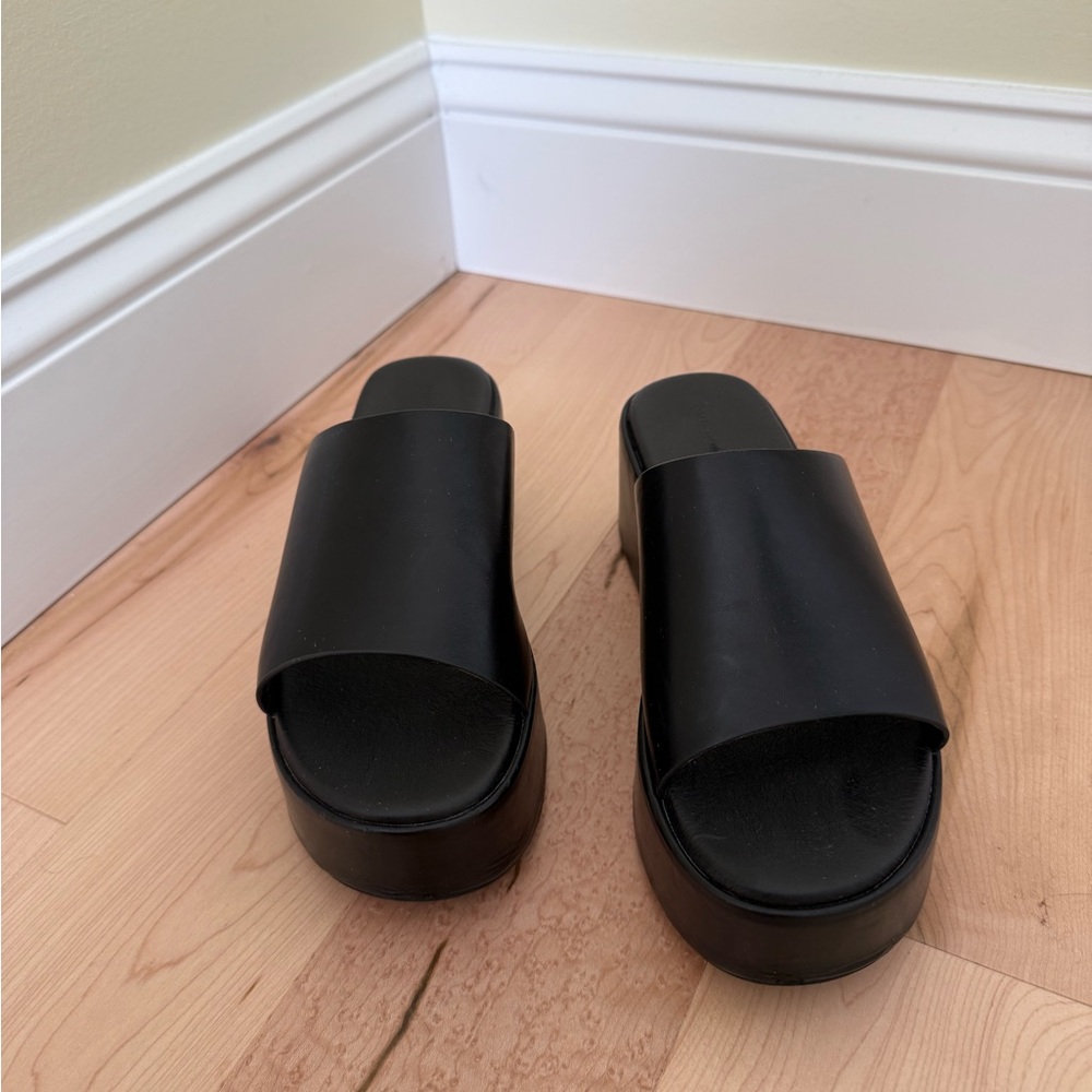 Princess Polly Black Slide Sandals